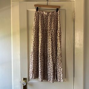 Rylee and Cru Tiered Midi Skirt